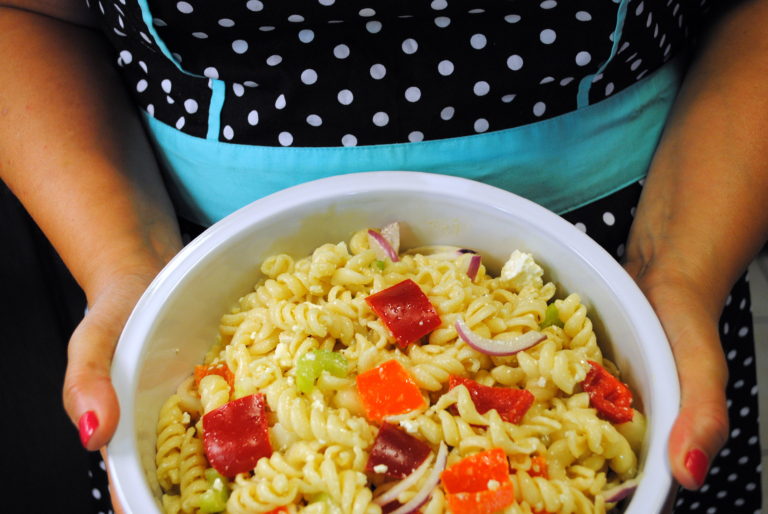 Pasta Salad for a Crowd Flowers and Faux Pas